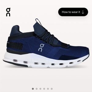 On cloud nova in navy size 7.5